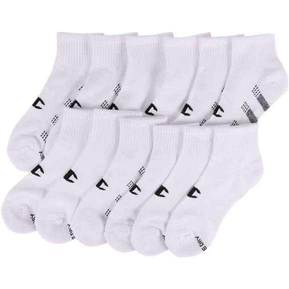 Champion Accessories - Double Dry 6-Pair Pack Performance Ankle Socks